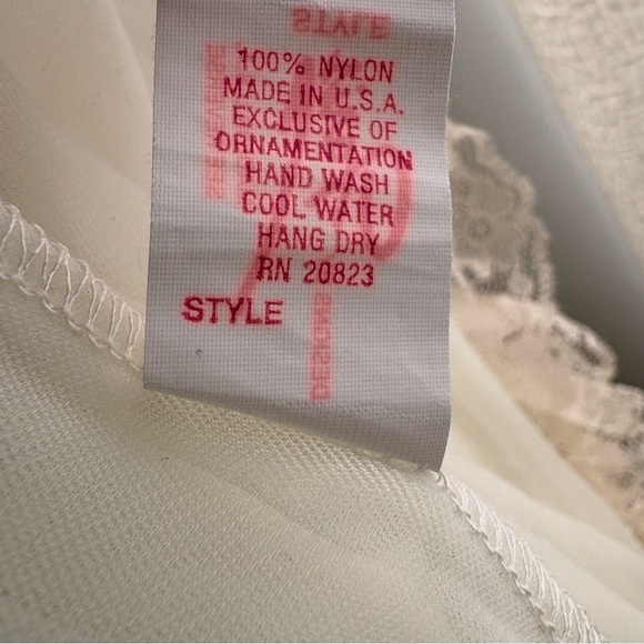 Vintage Ethereal Victorian Chiffon Bridal Wedding Peignoir Nightgown Robe Set 2X - Picture 15 of 17